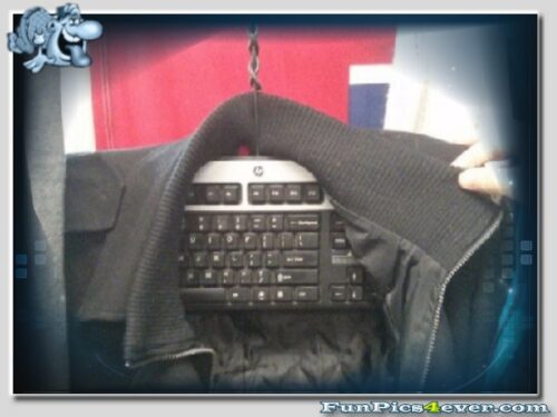 Tastatur Kleiderstange