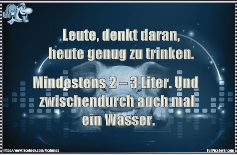 Wasser trinken