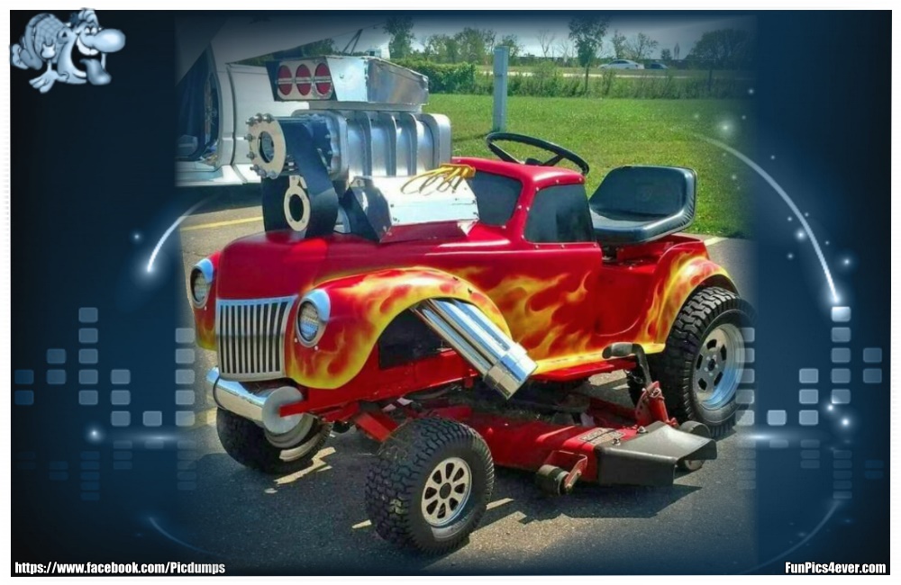 Hot Rod Rasenmäher