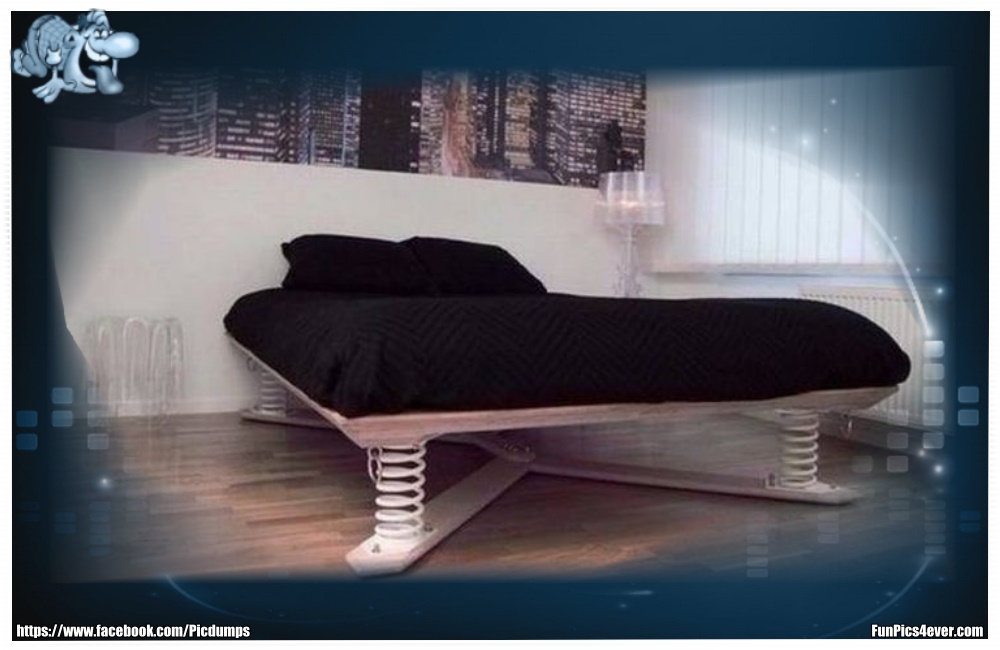 Federbett - da sollte es auf jeden Fall ganz bequem zugehen. Super Idee.