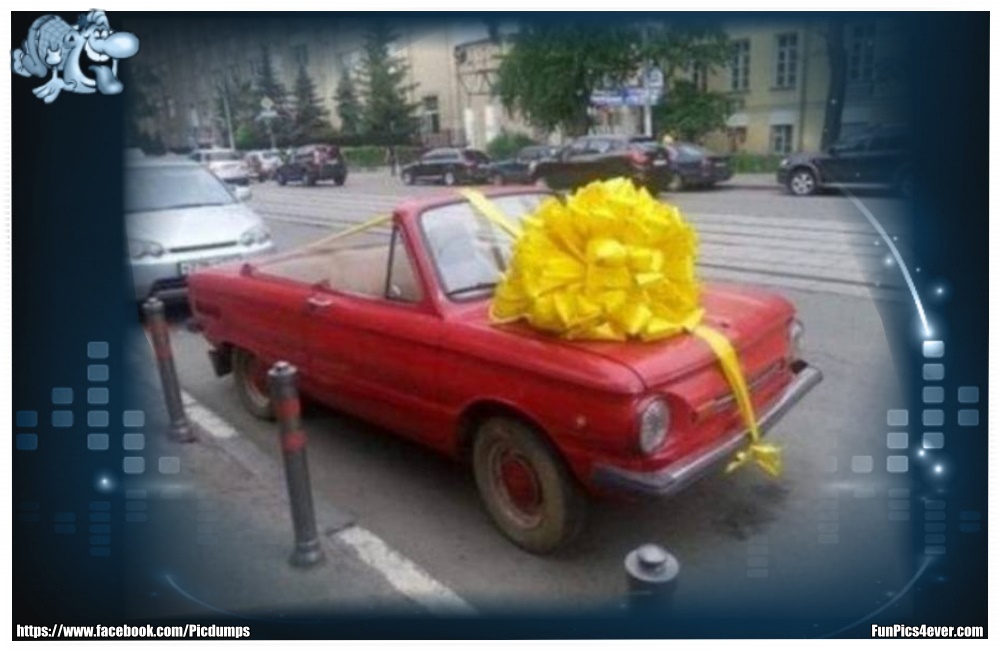 Happy Birthday - wer wünscht sich nicht so ein schönes Auto zum Geburtstag?