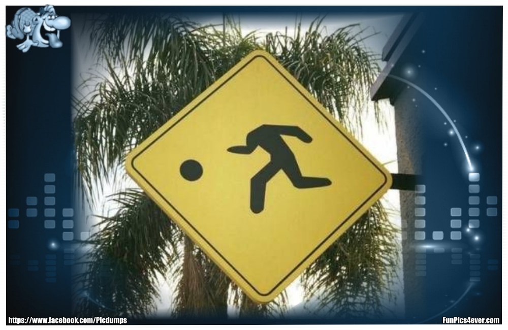 Kopf ab - wo steht denn dieses Schild? Das ist ja extrem gefährlich.