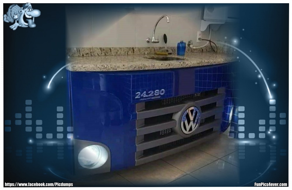 VW Kitchen - das haben nur eingefleischte VW Fans in ihrem Haus.