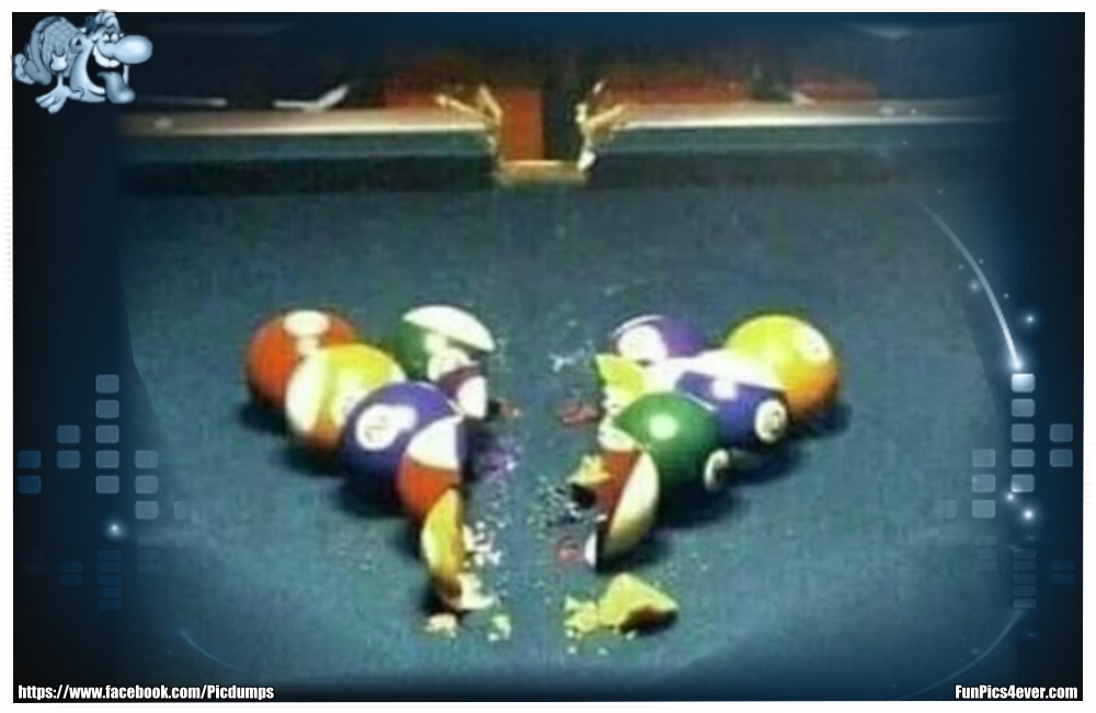 Billiard extrem - hier wird aber extrem hart gespielt. So geht das doch nicht.