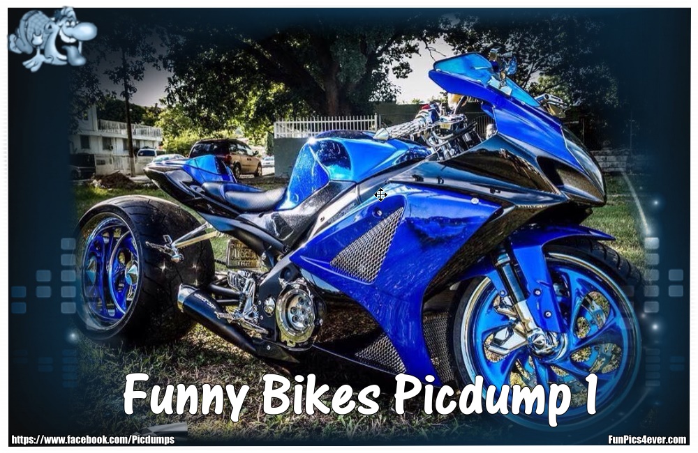 Funny Bikes Picdump 1 - neue lustige und kuriose Motorräder warten hier in diesem Bilderhaufen auf euch.