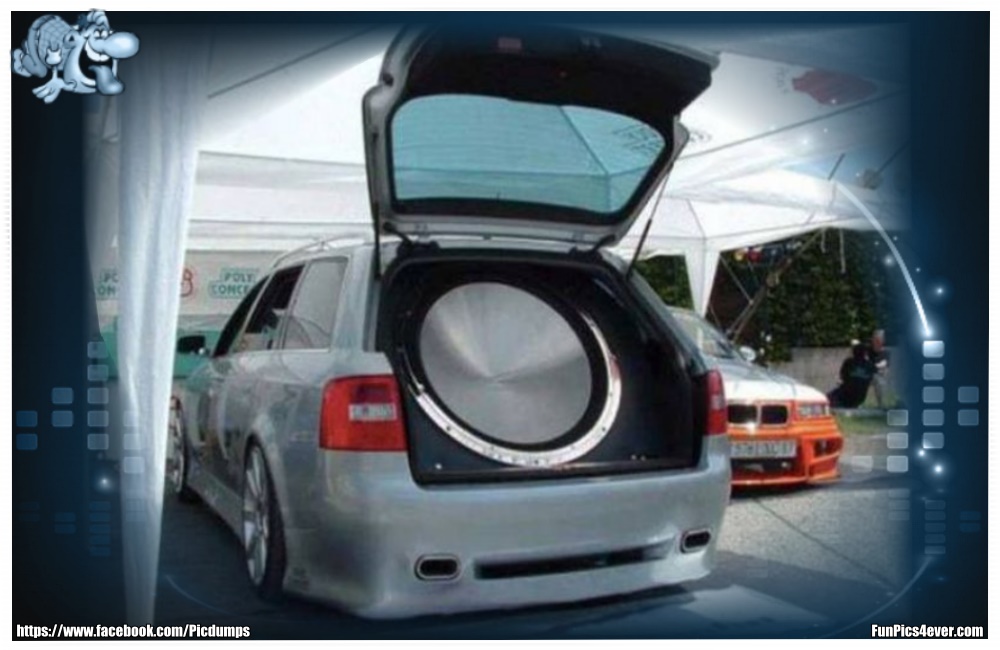 Bass extreme - Alle Achtung. Da müssen die Koffer auf die Rückbank.