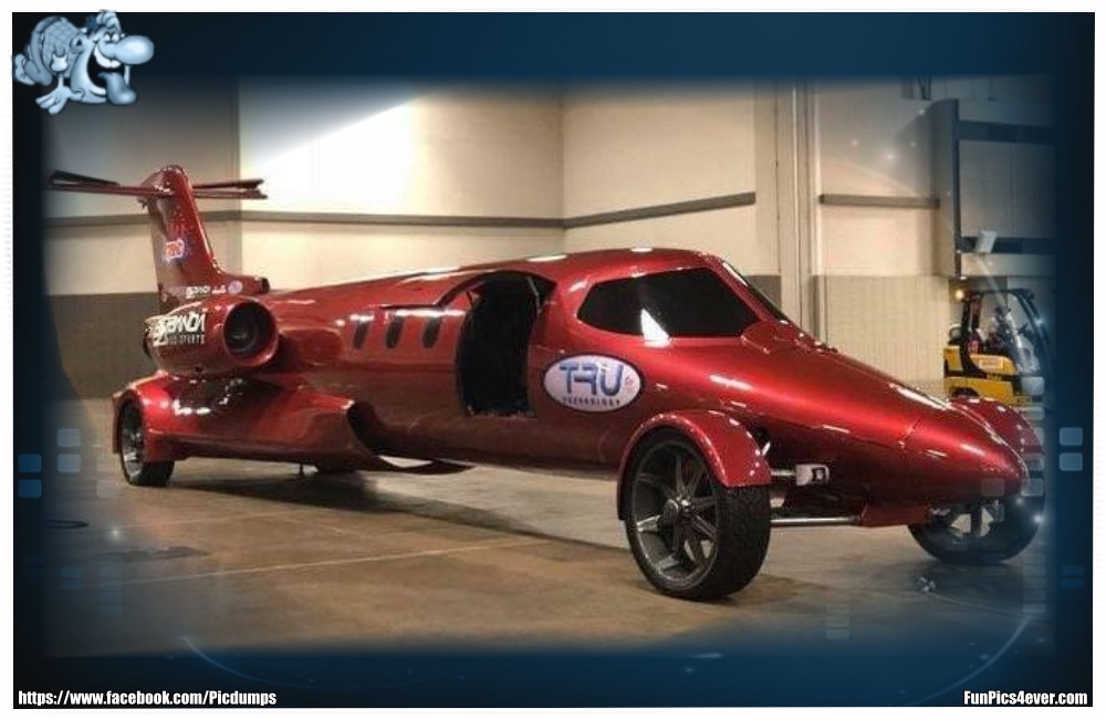 Auto Flieger - das ist aber die sportliche Version. Da macht das Fliegen bestimmt besonders viel Spaß.