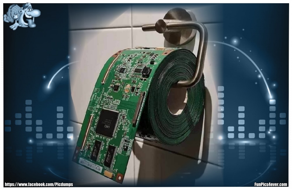 Chip-Rolle - ob da der Datenschutz mit einverstanden ist, wenn auf der Klopapierrolle Daten hinterlegt sind?