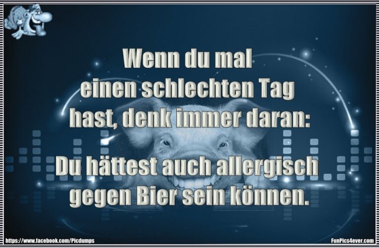 Allergisch gegen Bier