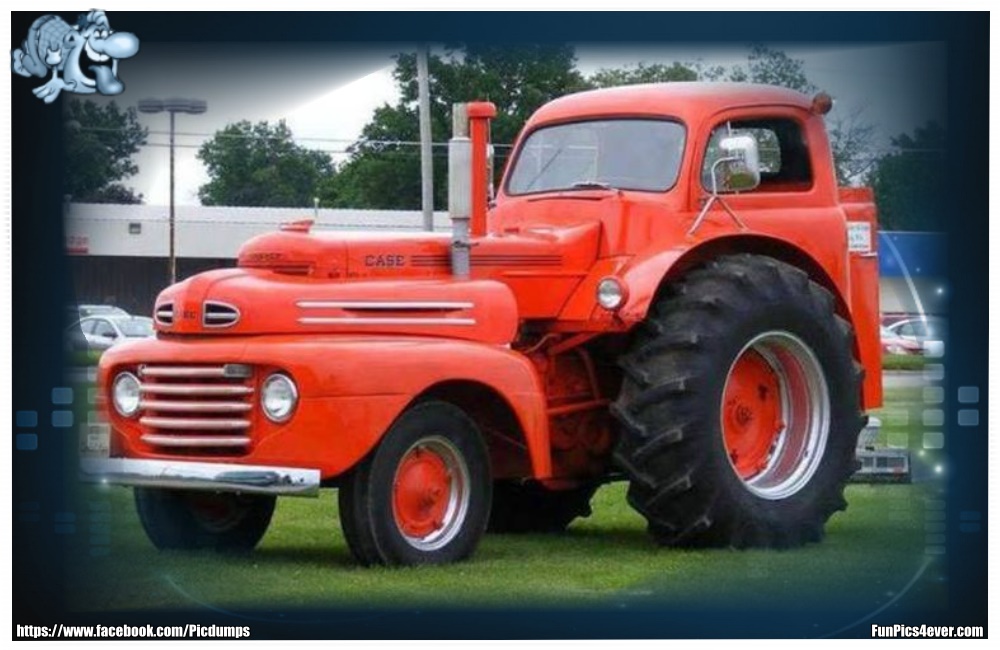 Was ist denn das für ein cooler Traktor? Sensationell - mehr geht nicht.