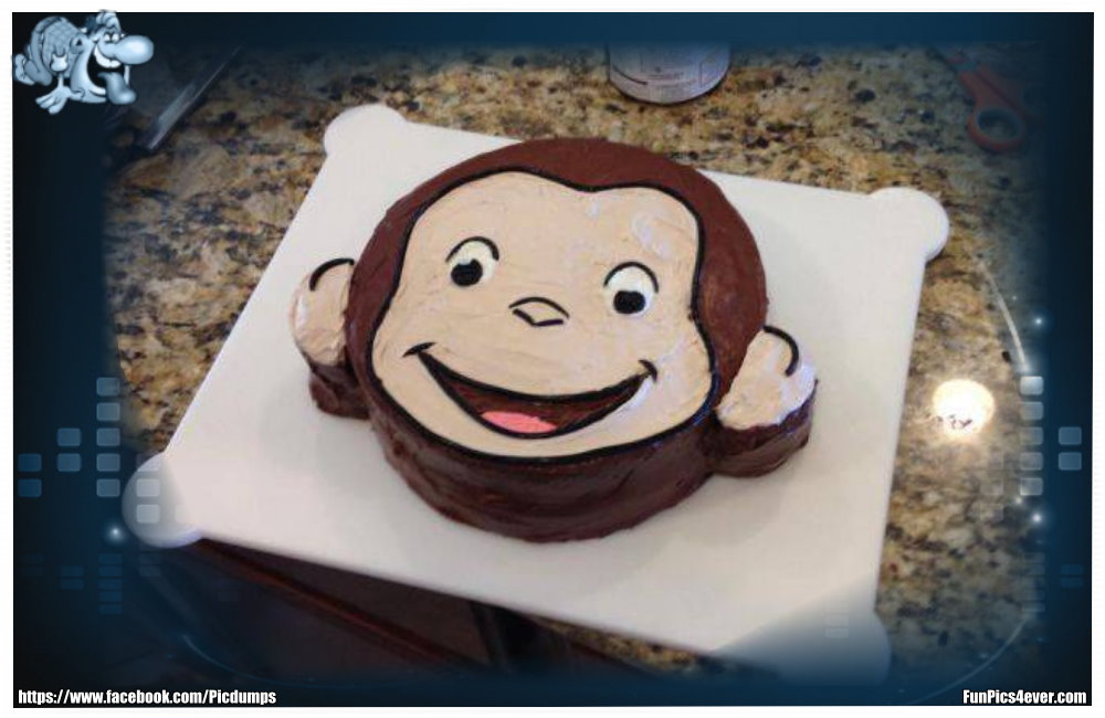 Affen Torte - da wird sich das Kind aber freuen, wenn es o eine schöne Torte geschenkt bekommt.