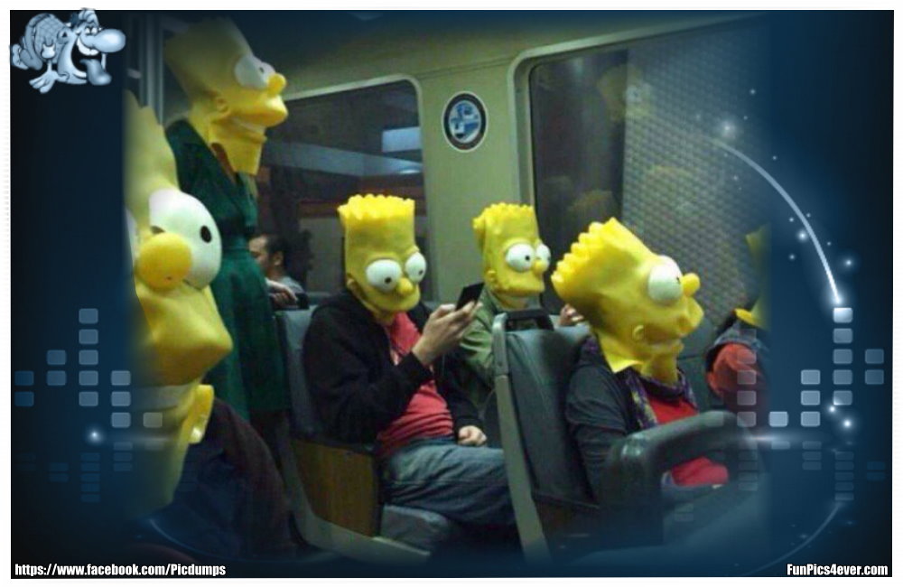 Simpsons im Zug - na hier ist aber der Spaß vorprogrammiert. Coole Sache.