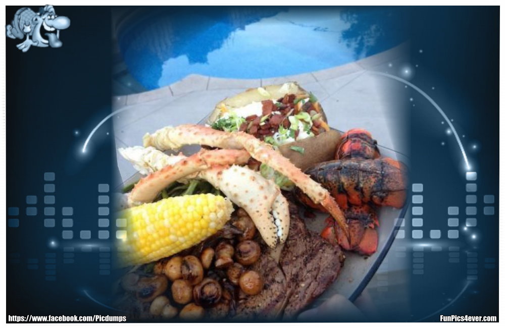 Ein kleiner Snack am Pool ist immer gut. So kann man es sich richtig gut gehen lassen.