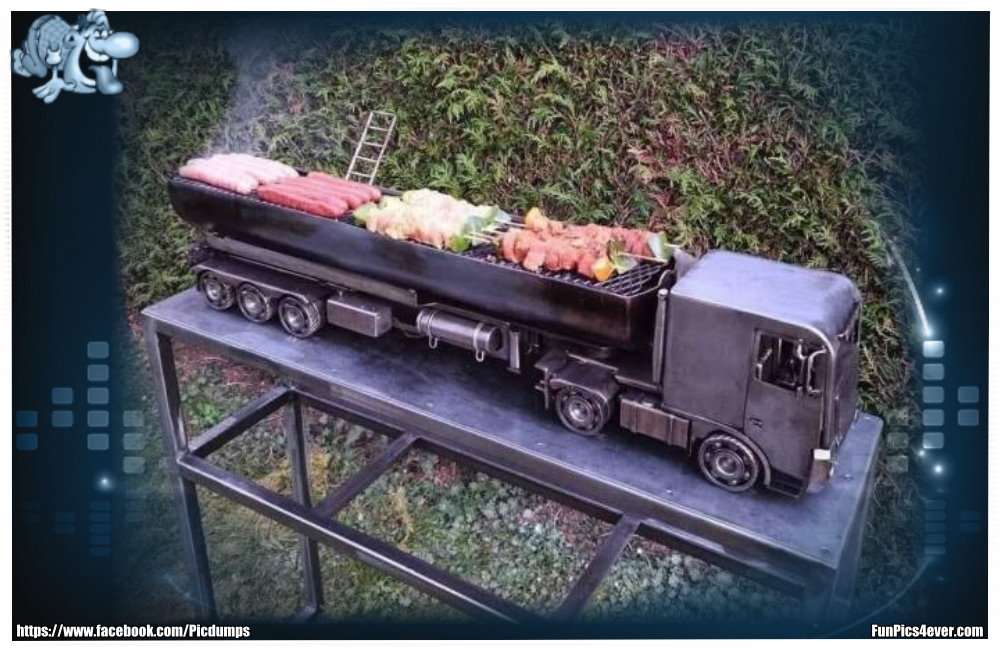 Truck als Grill - für alle LKW ein absolutes Must-Have. Da bleiben keine Wünsche offen.