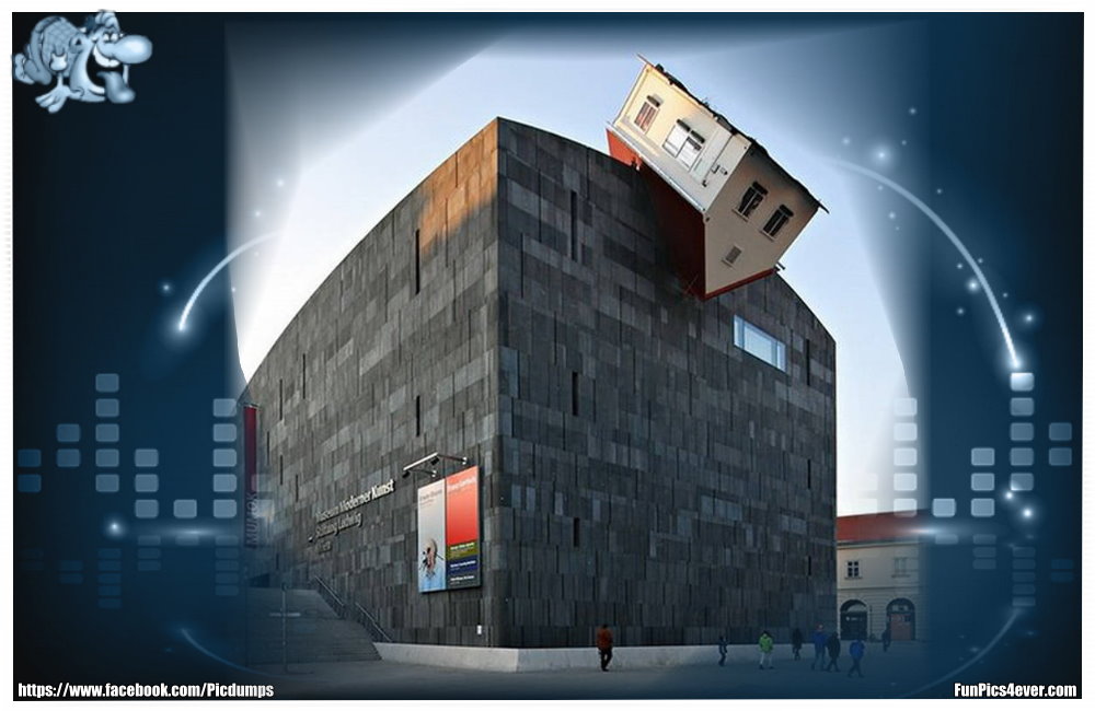 Ein Haus im Haus sieht man auch nicht jeden Tag. Gibt es das wirklich, oder ist das KI?