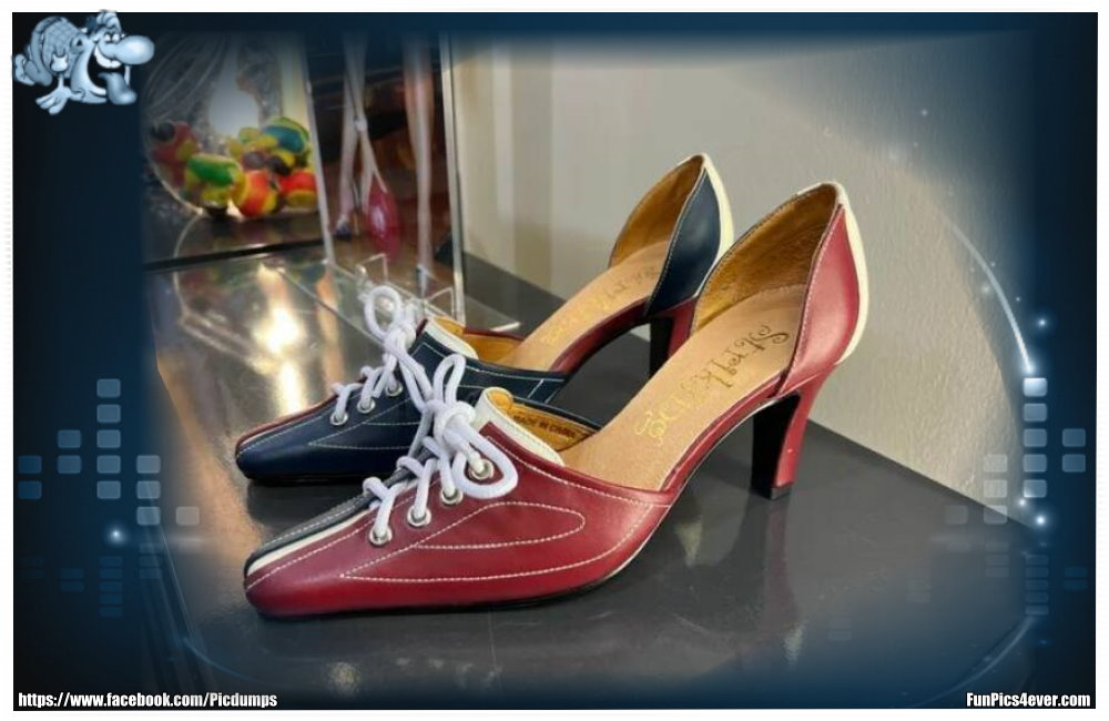 High Heels mit Schnürsenkeln sieht man auch nicht so oft. Vielleicht ein neuer Modetrend?High Heels mit Schnürsenkeln sieht man auch nicht so oft. Vielleicht ein neuer Modetrend?