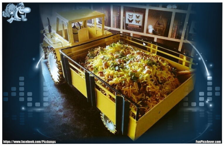 Traktor mit Salat