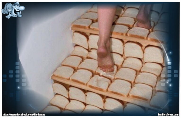 Treppe aus Toast